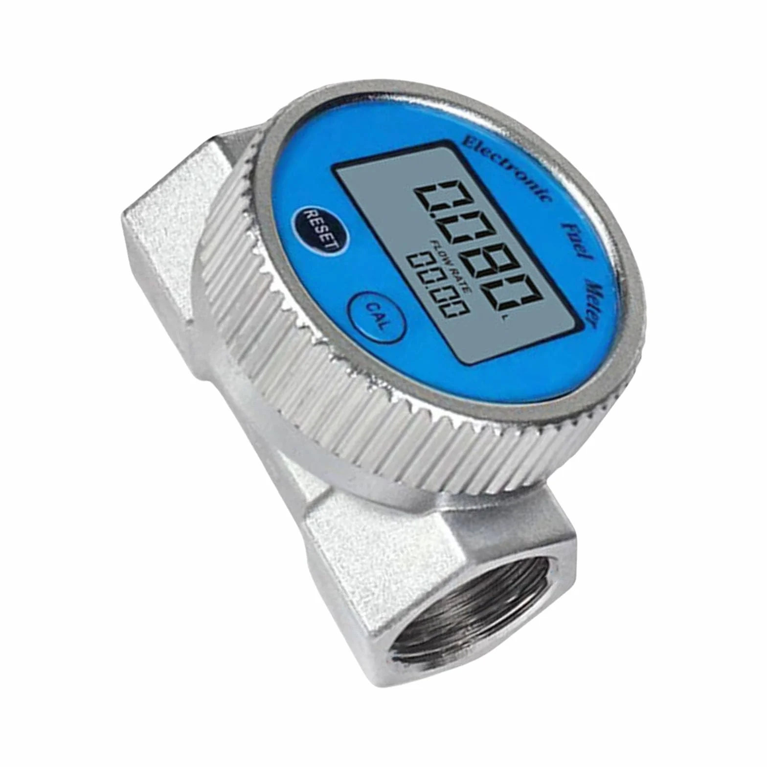 Flussometro digitale DN20/DN25 per acqua olio flussi in acciaio inossidabile misuratore di controllo QTS PTS L GAL Flussometro in acciaio inossidabile