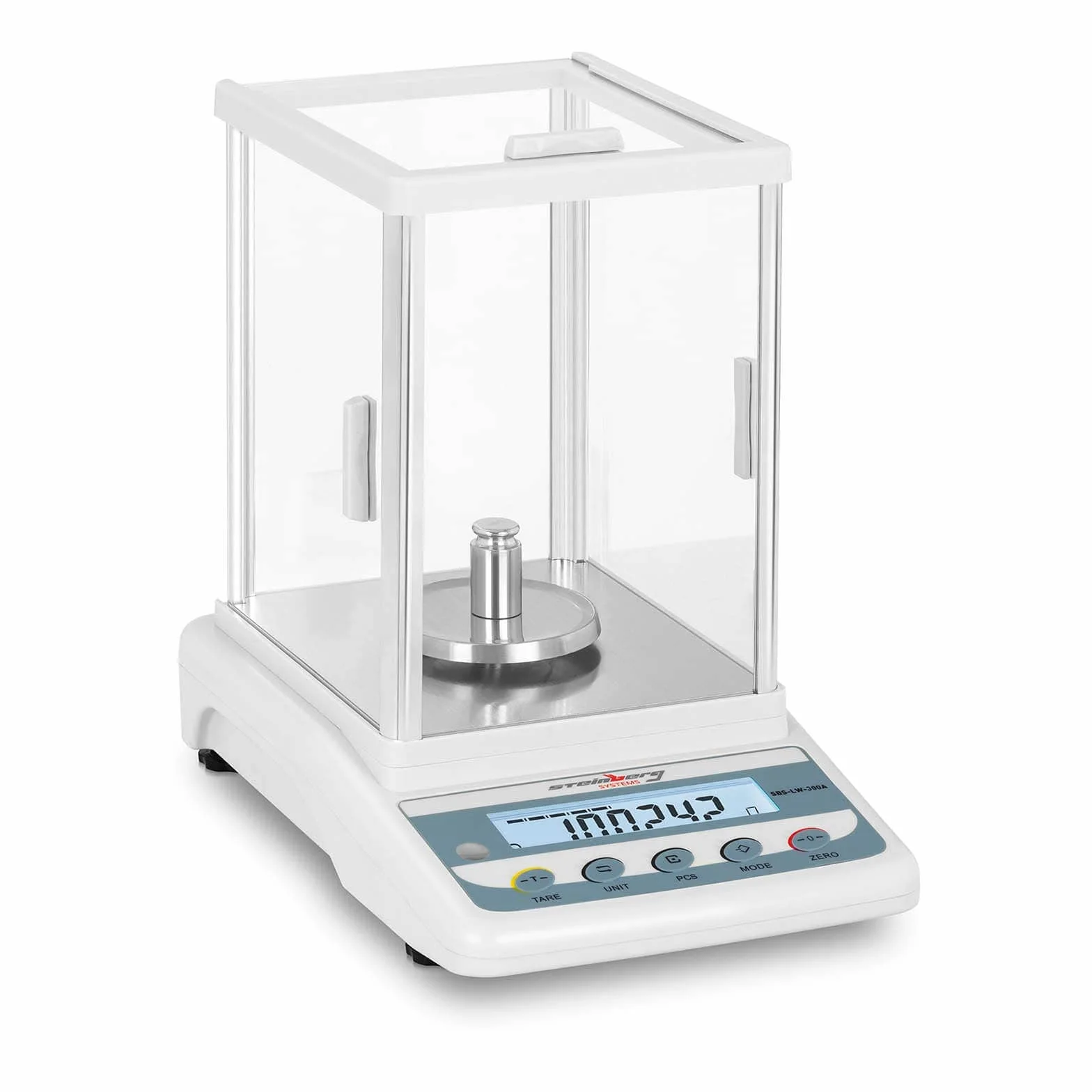 Steinberg Systems - SBS-LW- 300A - Bilancia di precisione - 300 g / 0,001 g - LCD - Piatto di pesata in acciaio inox