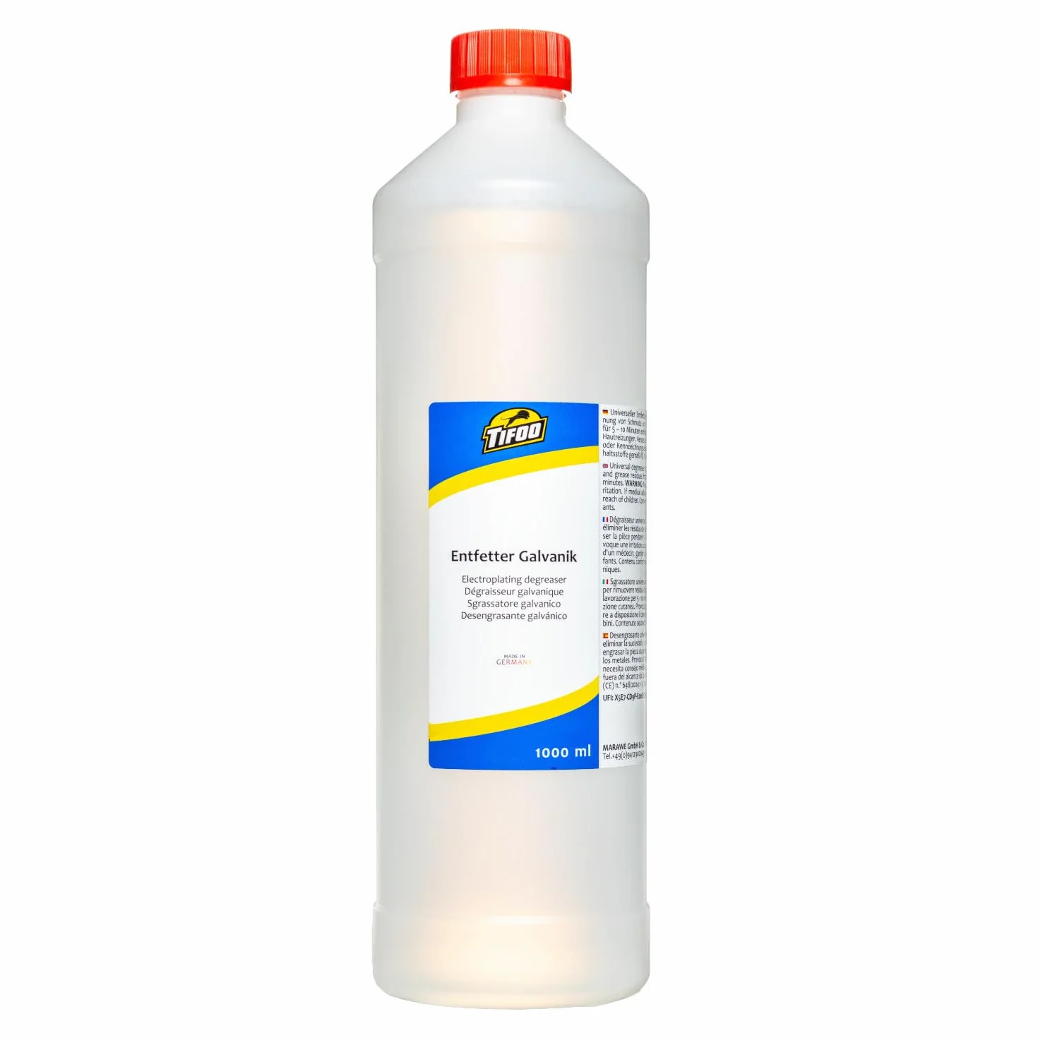 Sgrassante galvanico (1000 ml) -Mezzo per sgrassaggio, sgrassante, sciogli-gras