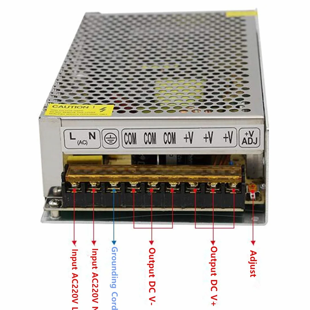 Trasformatore 12V 180W AC220V DC12V 15A Regolato Commutazione Alimentazione per LED Striscia Stampanti 3D
