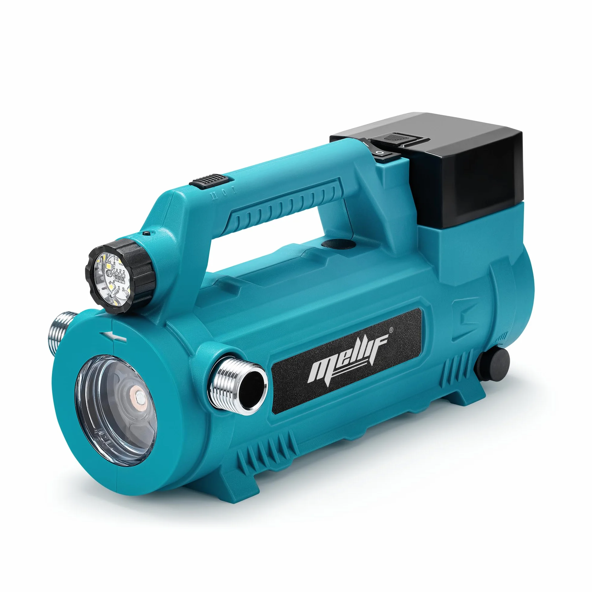 Mellif - Pompa di trasferimento wireless compatibile con batteria Makita da 18 V, pompa dell'acqua autoadescante portatile, multifunzione, stile portatile, materiale ABS e plastica, blu