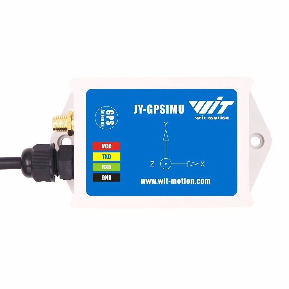 WitMotion WTGAHRS1 Inclinometro IMU AHRS ad alta stabilità a 10 assi, accelerazione ad alta precisione+giroscopio+angolo+magnete+pressione dell'aria+GPS, livello TTL, localizzatore di con antenna GPS