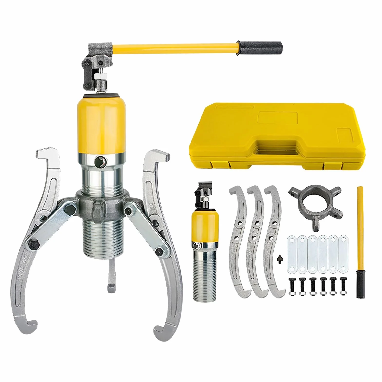 Estrattore idraulico 20T + 3 artigli, braccio robotico idraulico, estrattore idraulico integrato, cassetta degli attrezzi