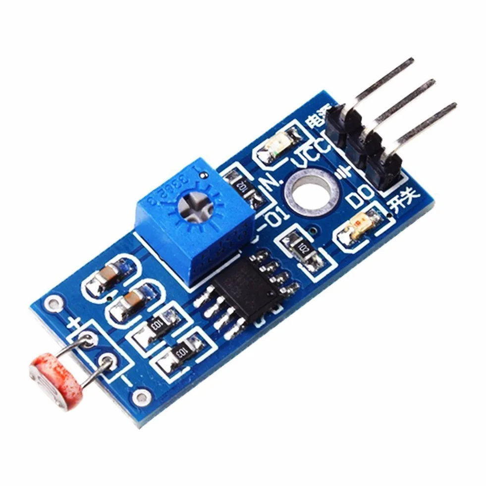 DollaTek Fotoresistenza 10Pcs Modulo sensore di intensità della Luce Digitale Fotoresistenza per Arduino Uno