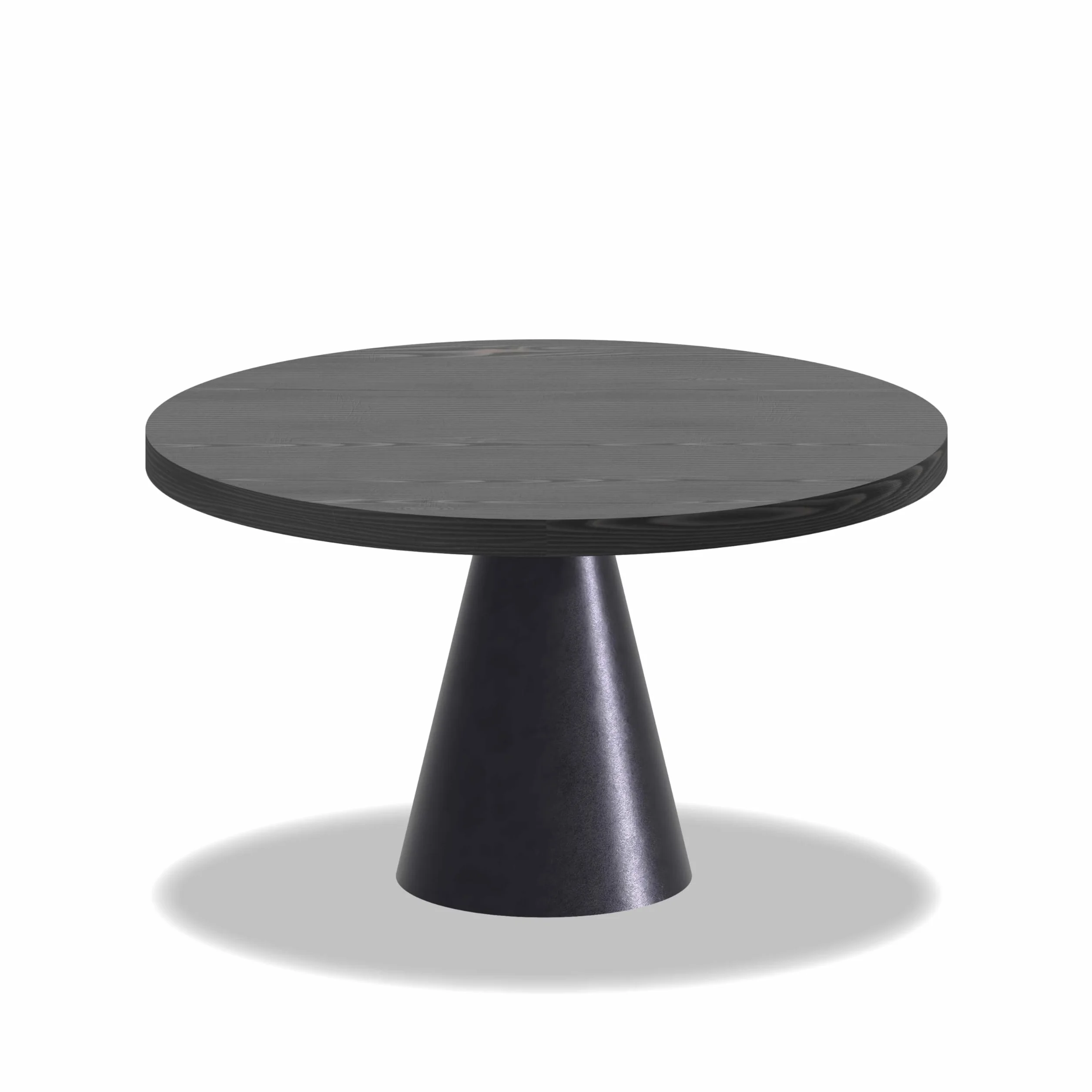 FRANKYSTAR Artù - Base a cono per tavolo da pranzo rotondo, metallo colore nero