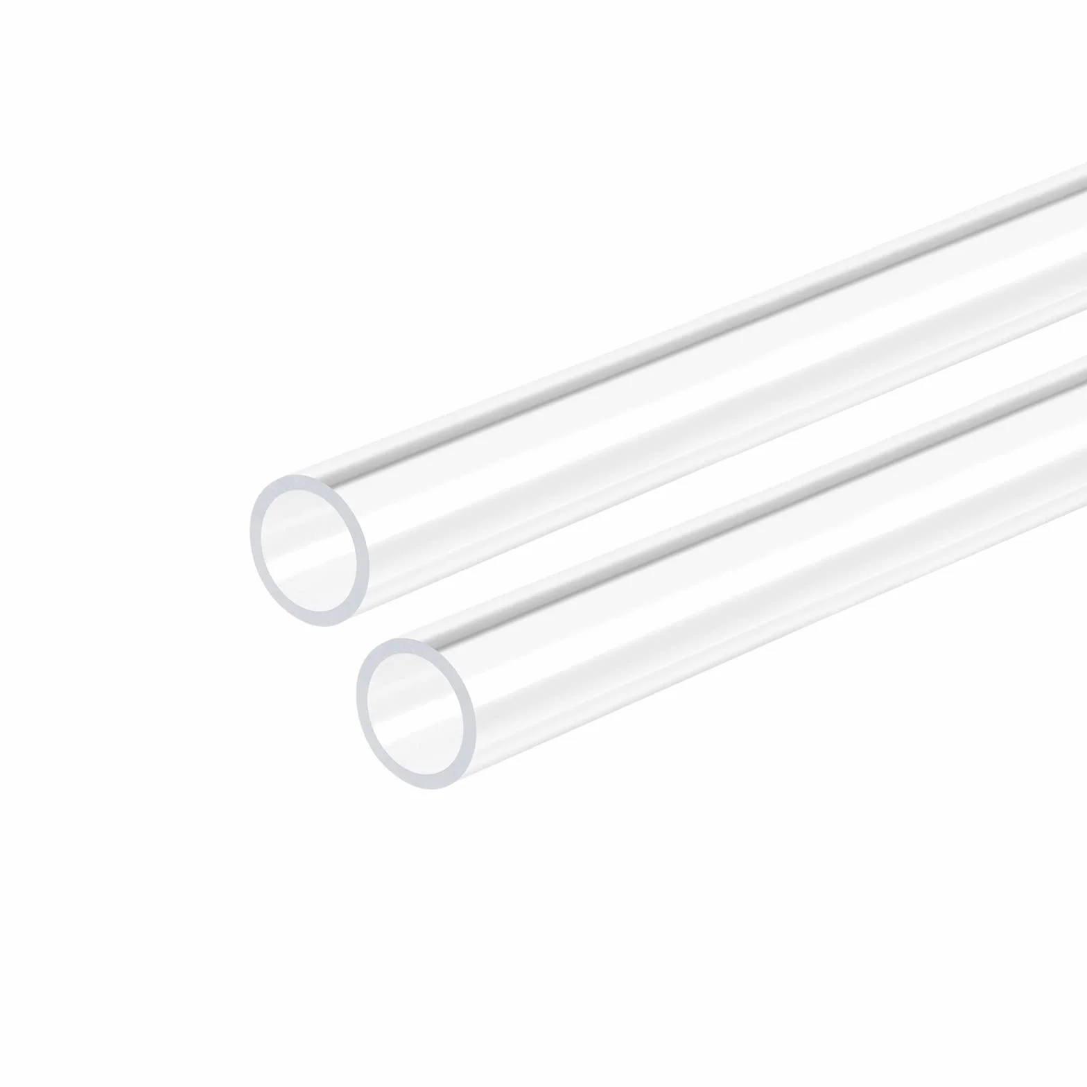 DMiotech 2pz 13mm x 15mm 12" Tubo Acrilico Trasparente per Acquario, Idraulica e Illuminazione