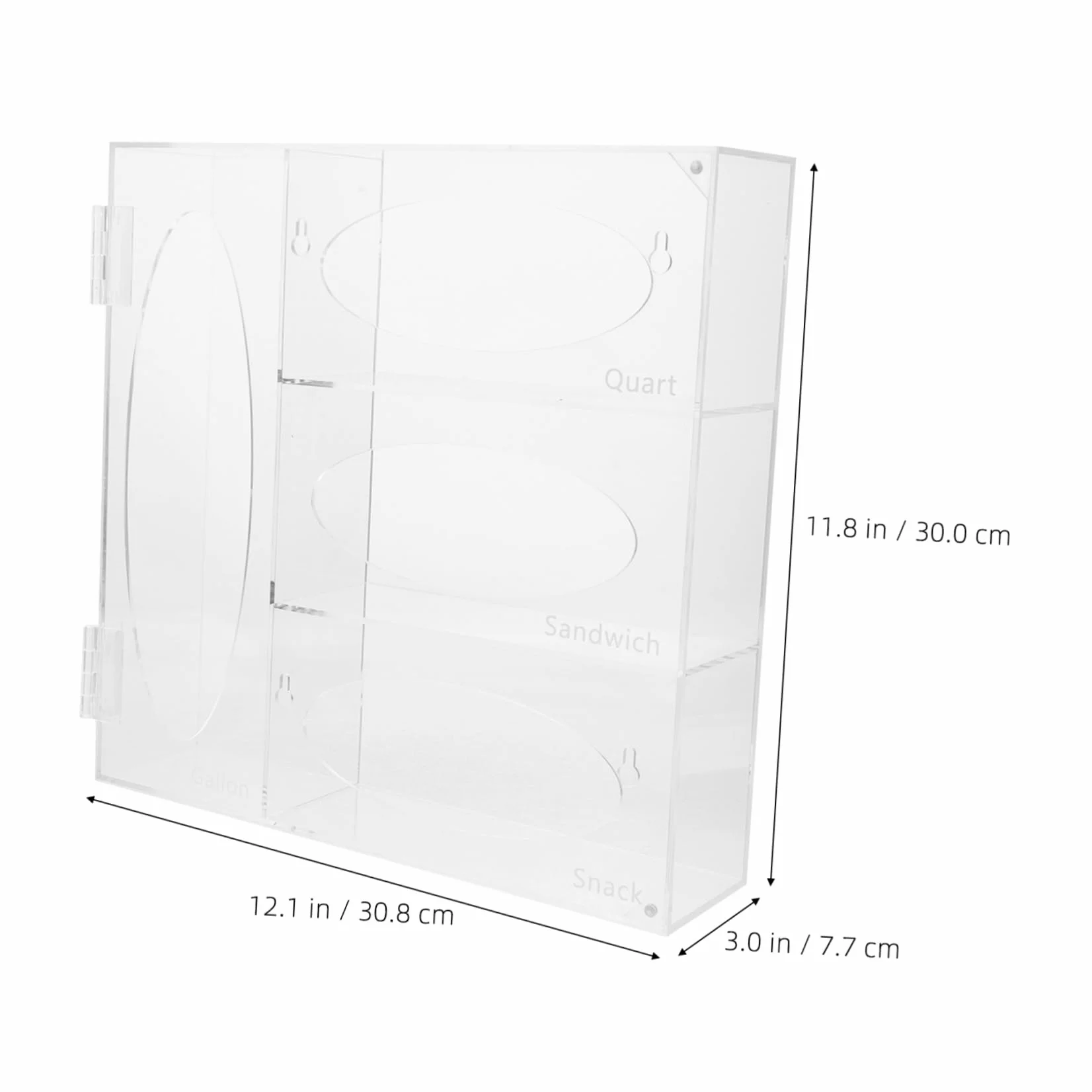 Hemobllo 1set Dispenser Da Parete Per Maschere e Guanti Trasparente Supporto Organizzatore Multifunzionale Per Laboratori e Uffici Contenitore Pratico e Sicuro Per Maschere e Accessori