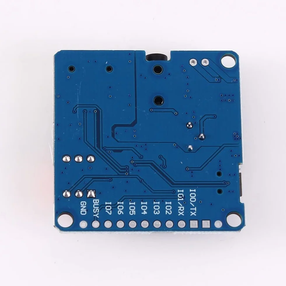 Modulo Riproducibile Vocale DY-SV5W,Moduli Riproduzione Vocale UART I/O Trigger Amplificatore classe D 5W SD/TF Card Play Serial Port Control Playback Compatibile