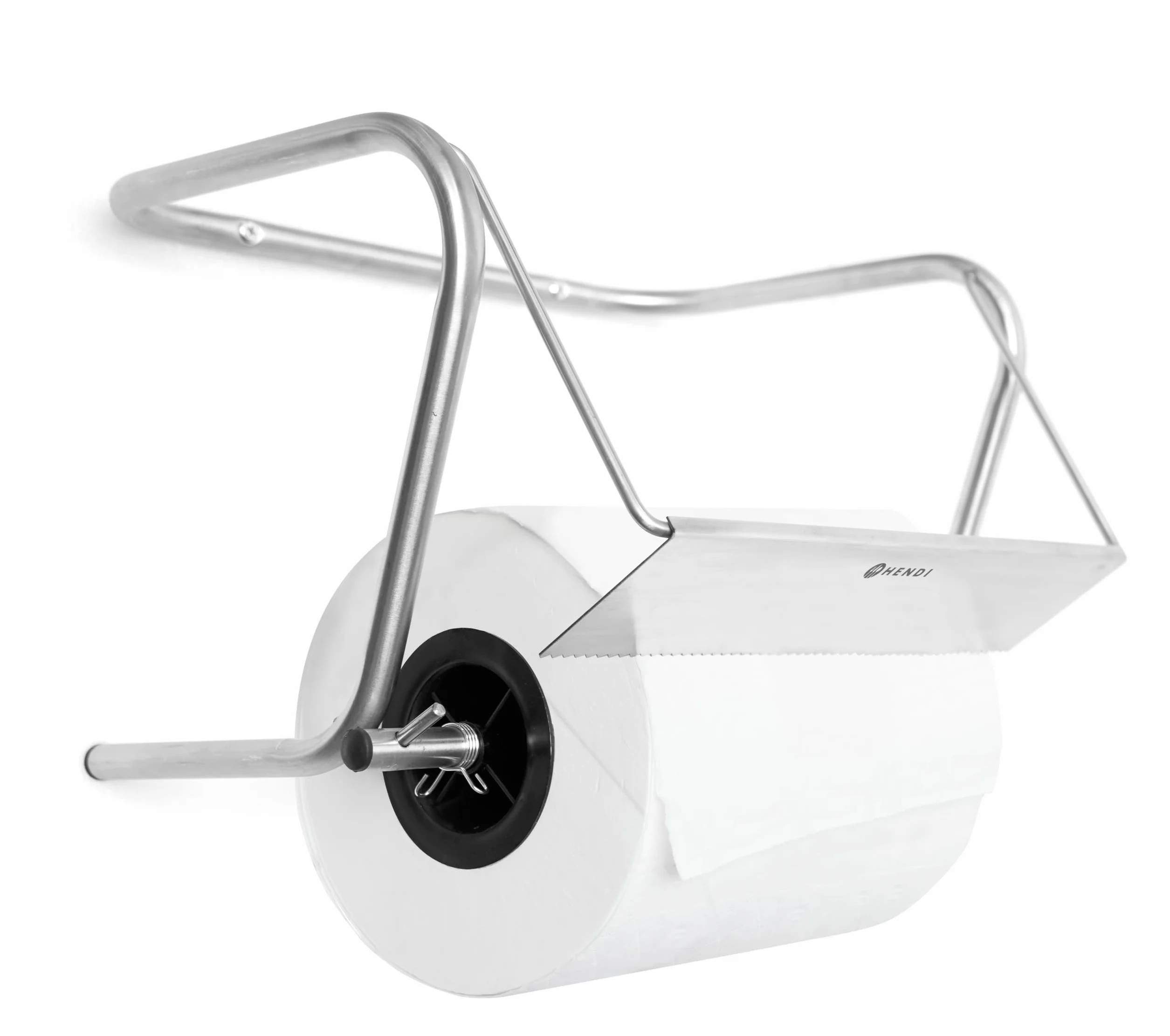 HENDI Dispenser da parete per carta asciugamani, portarotolo in acciaio inox 395x290x260mm