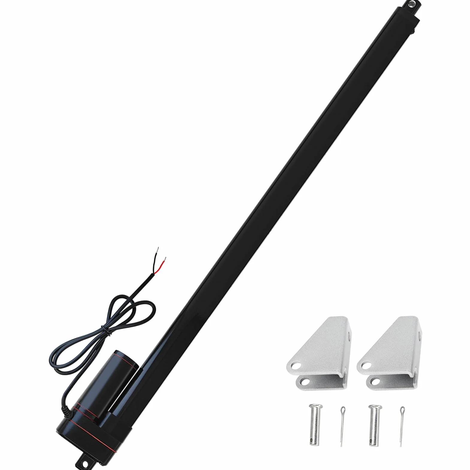 Attuatore lineare da 12 V, 650 mm, resistente, 1500 N, IP65, impermeabile, 10 mm/s, con staffe di montaggio, per aprifinestra, inseguitori solari, domotica