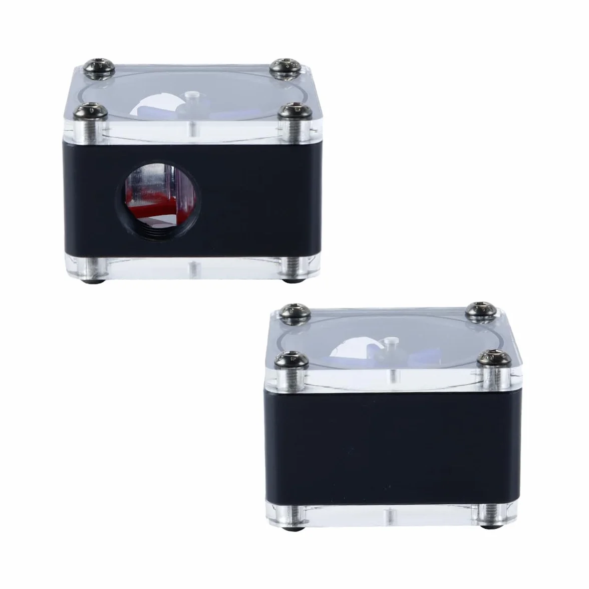 Ausi Misuratore di portata G1/4 per raffreddamento ad acqua PC 6 giranti indicatore di flusso 3 vie