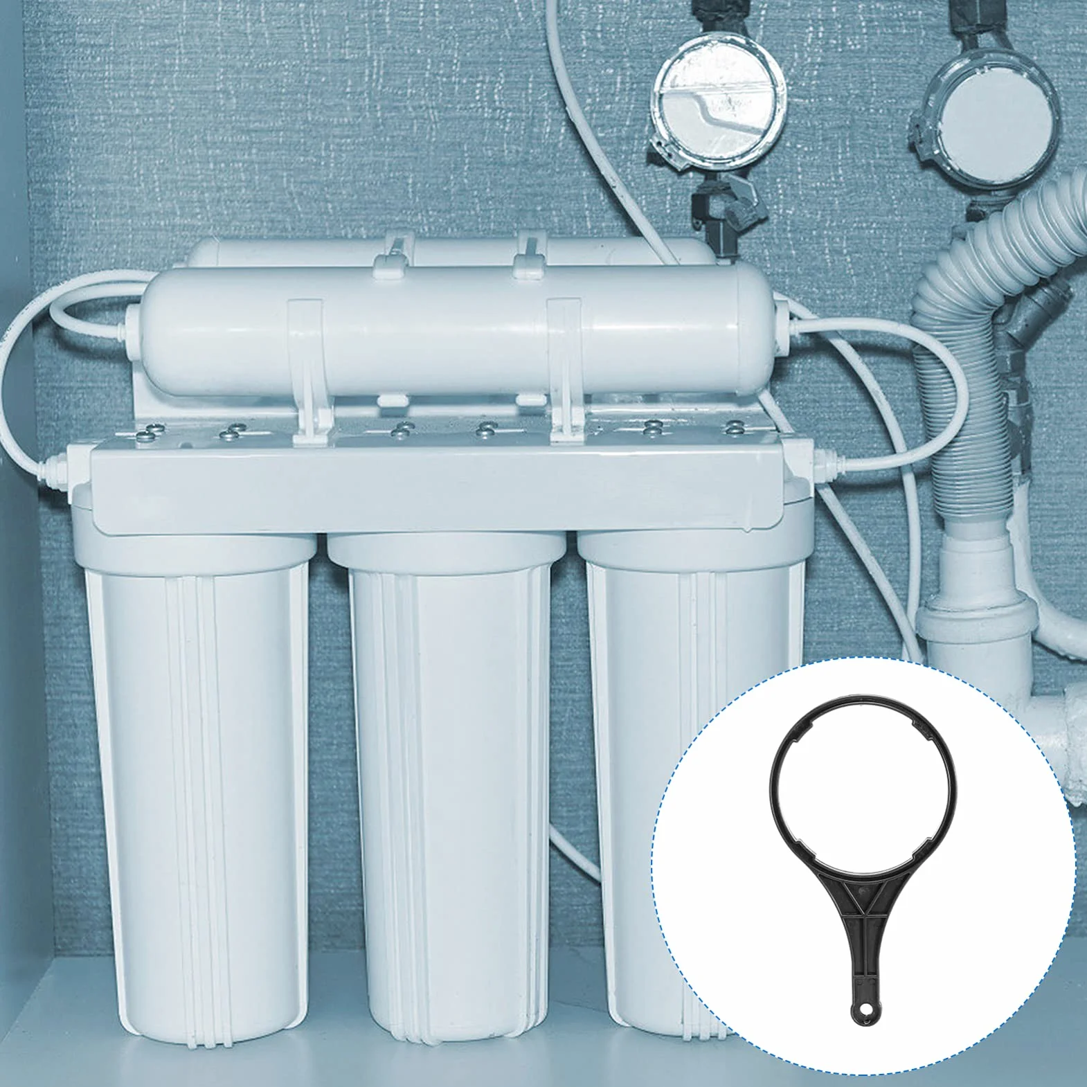 Chiave Per Alloggiamento Filtro Acqua 3 Pezzi Universale