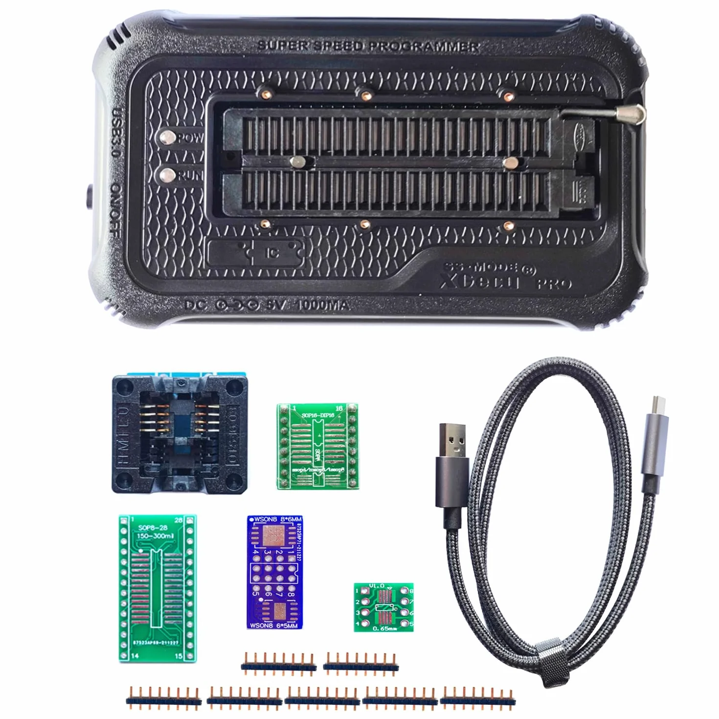 T76 Programmer Socket for with XGecu T76 Adapter Support QFN Eprom ISP IC Chip PIC NAND Flash EMMC GALCPLD VGA BGA SOP