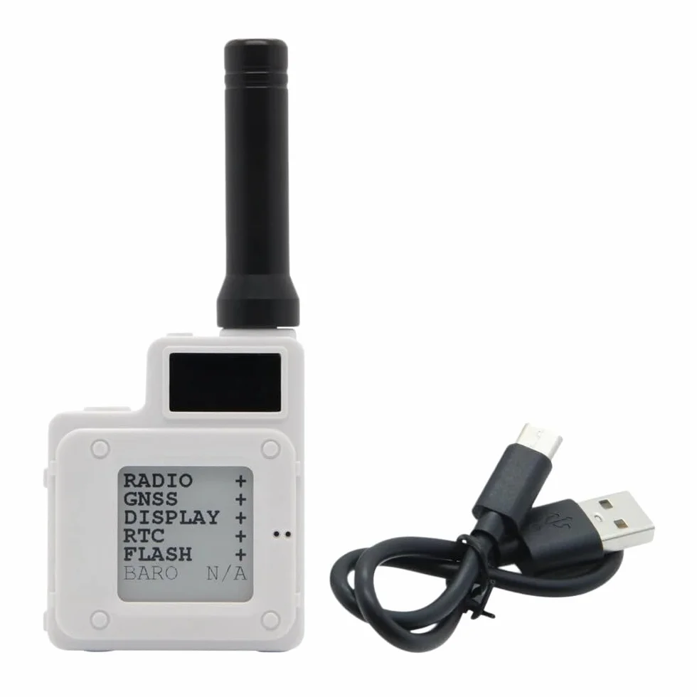 VIDOO Modulo Wireless NRF52840 LoRa SX1262 Sensore BME280 E-Paper 1,54 per Arduino L76K-Bianco Meshtastic 433MHz