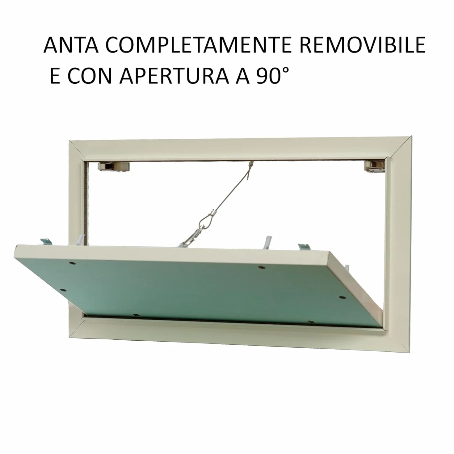 Porte Italiane Botola di Ispezione in Cartongesso con Asole per Aerazione 140 x 80 cm