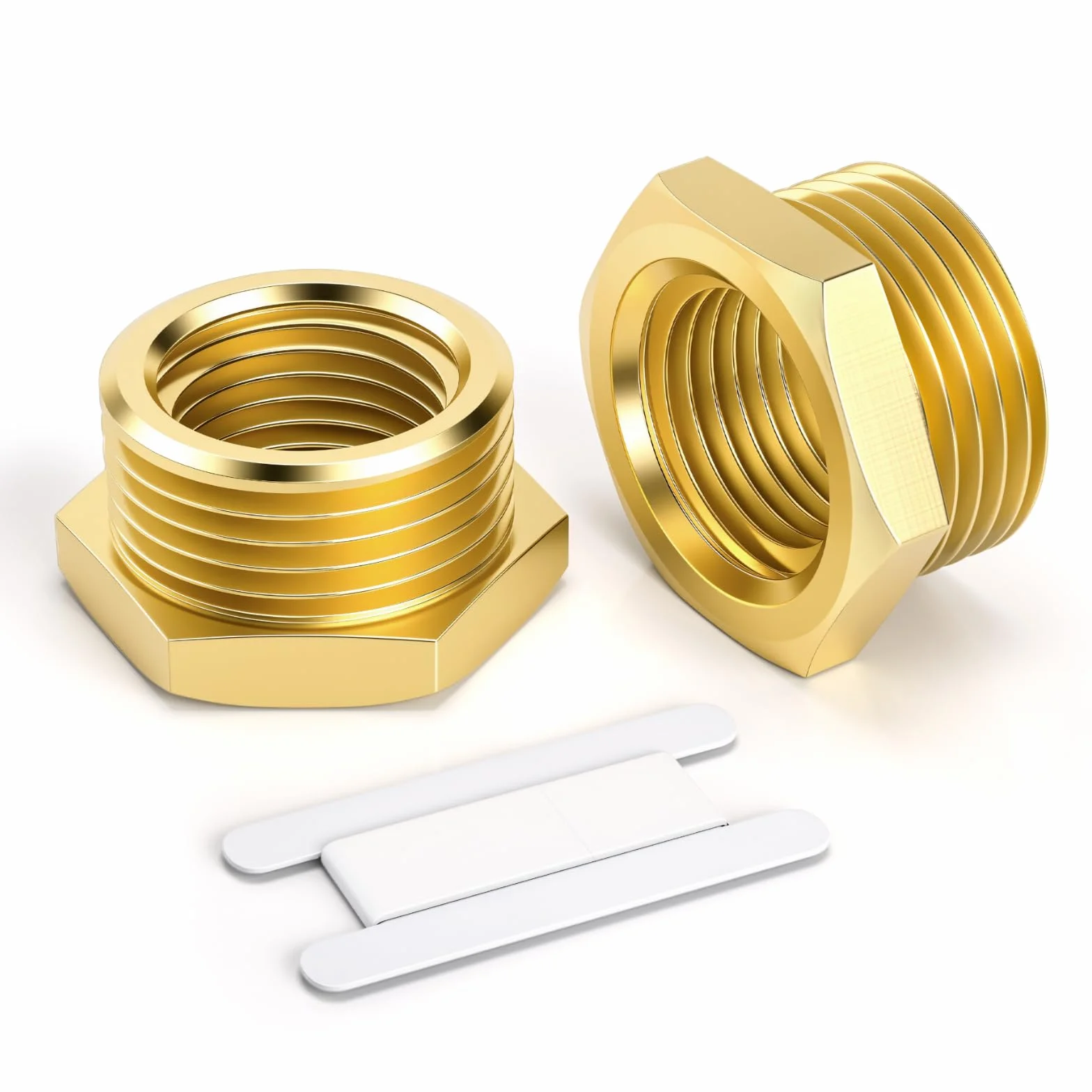 Bwintech Reduktor Boczek Hexagonalny 1/4" Żeński 1/2" Męski BSP Mosiądz