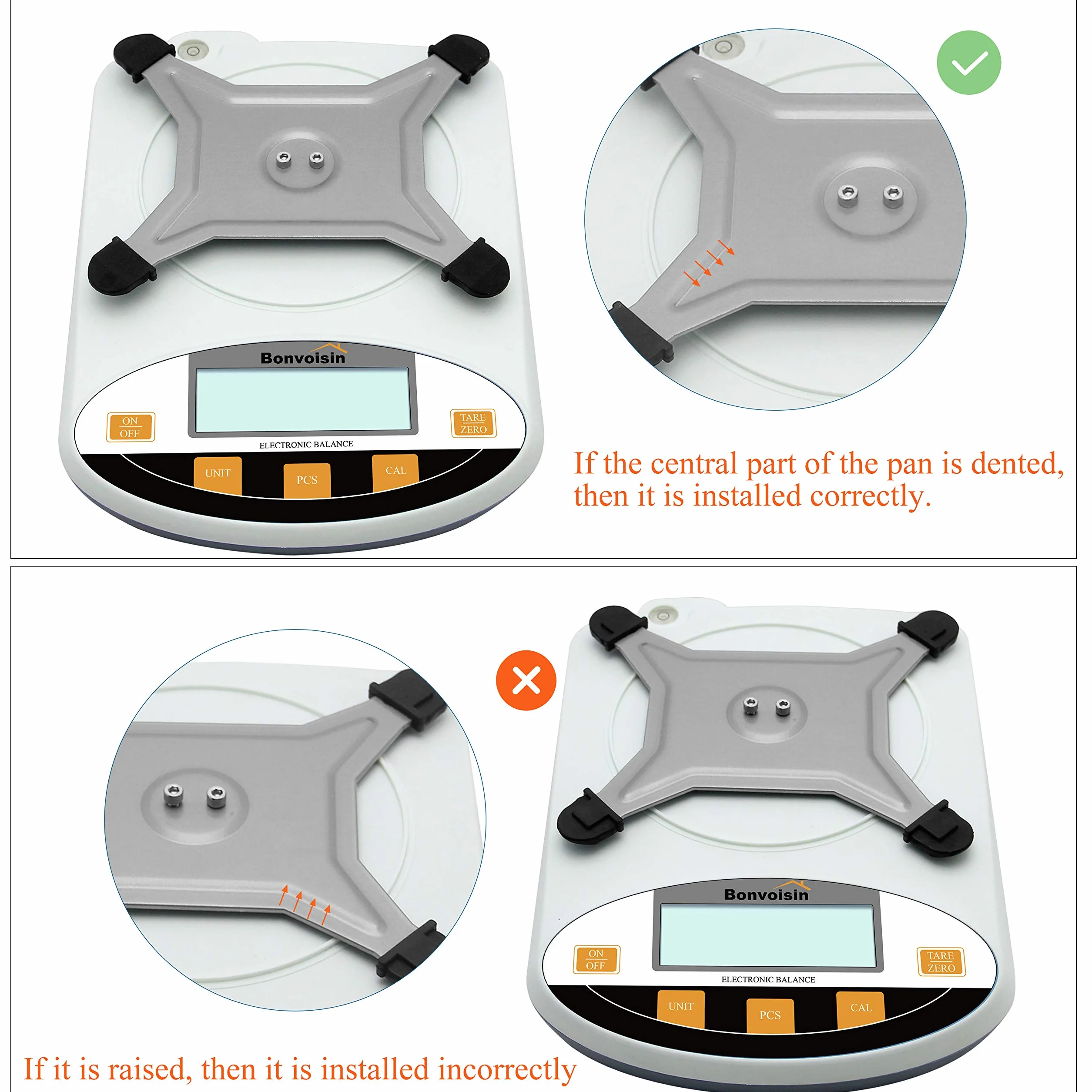 Bonvoisin Bilancia da Laboratorio Bilancia Analitica Bilancia Elettronica Bilancia di Precisione 5-30KG 0.1G Bilancia da Cucina Digitale Bilancia per Gioielli Bilancia Scientifica (15kg,0.1g)