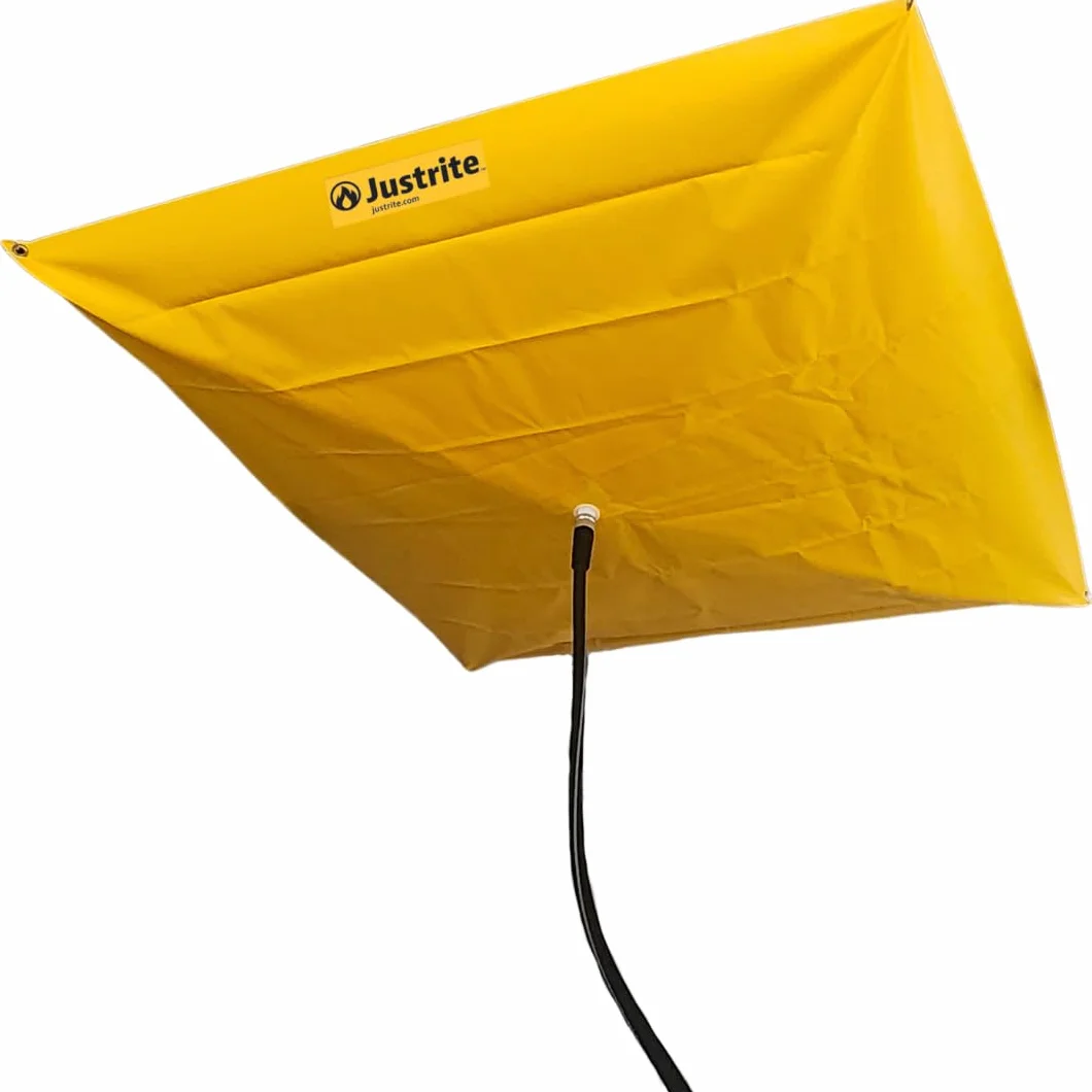 Justrite 28300 soffitto Leak deviatore, larghezza 5 'x 5' lunghezza