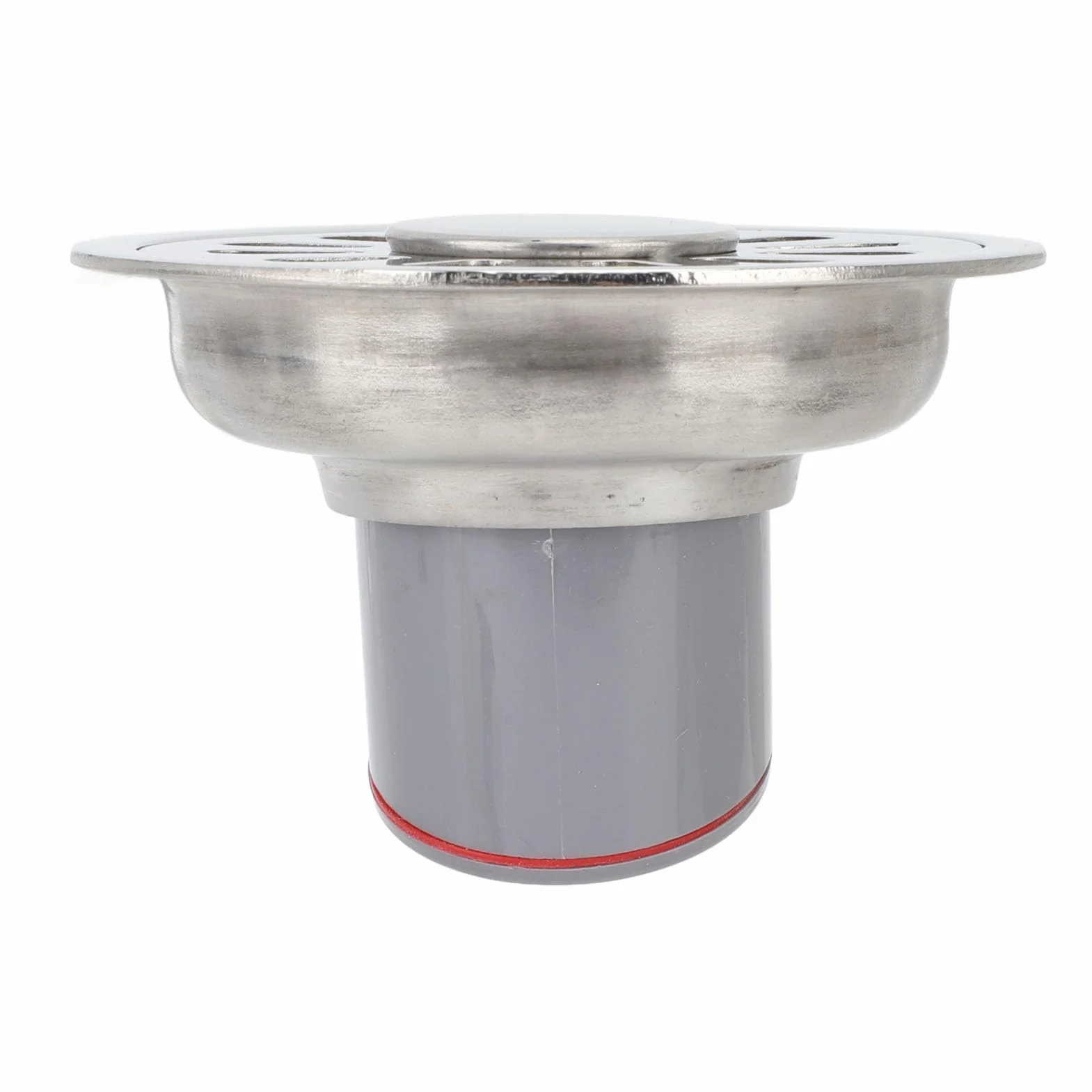 Scarico a Pavimento Tondo in Acciaio Inox 304 Antiodore Diametro 9 cm
