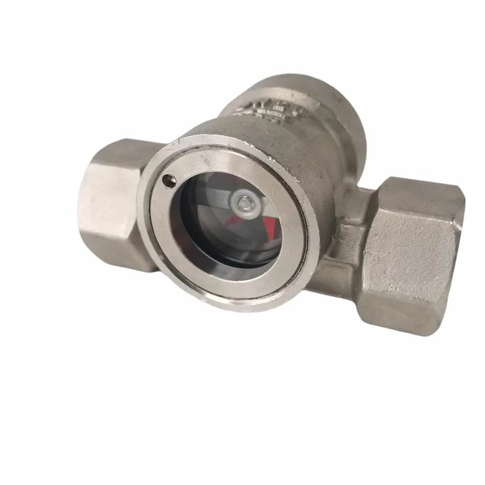 1/4 "3/8" 1/2" 3/4" 1" 1-1/2" 2" BSPT Femmina 304 Finestra Indicatore Vetro (1" DN25)