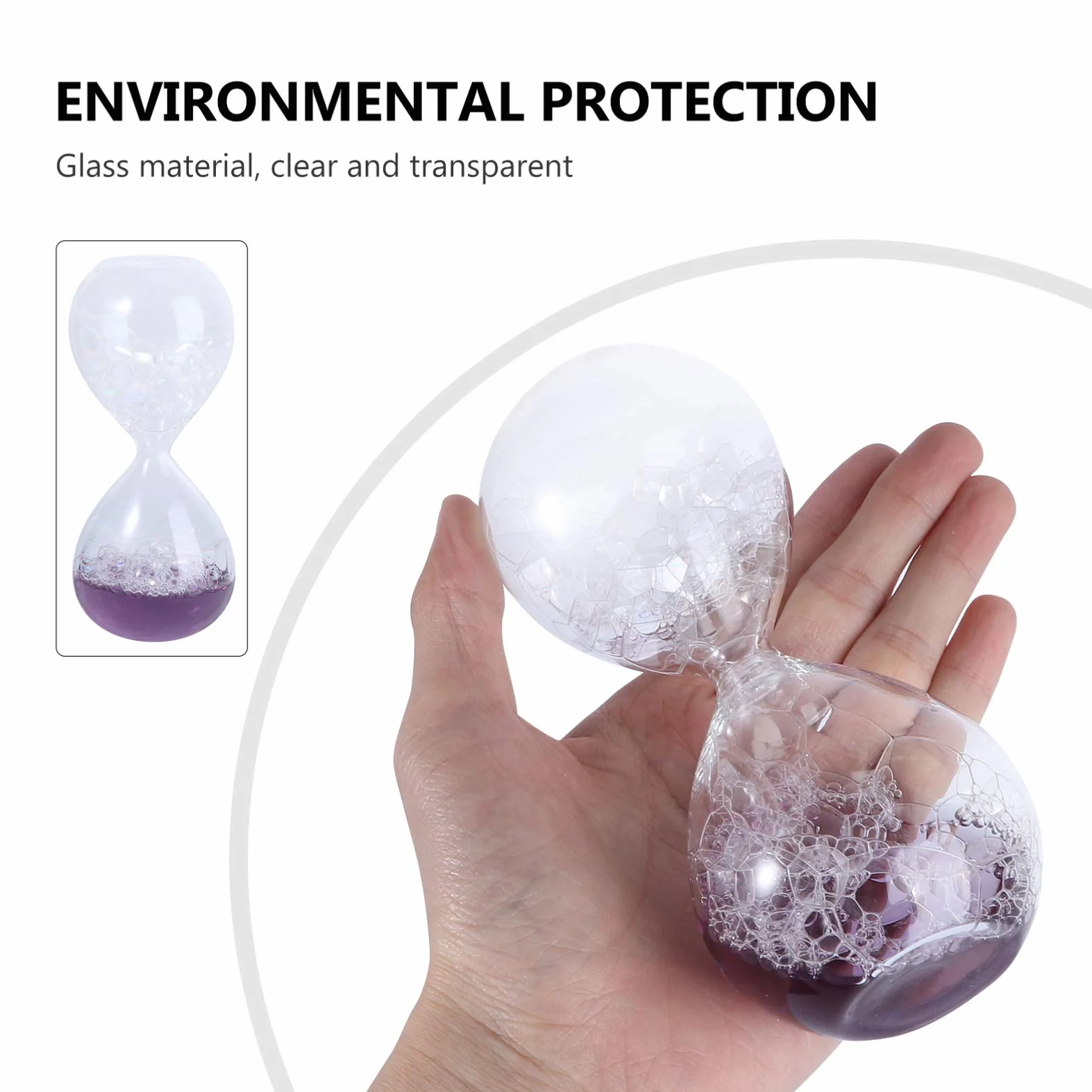 HEMOTON Bubble Timer 5 Pollice Olio Gocce Clessidra Cucina