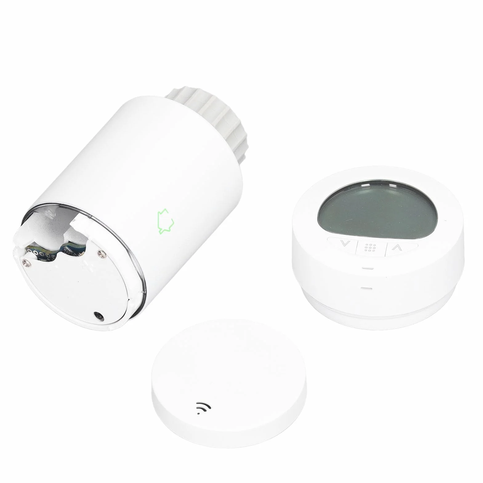 FTVOGUE Valvola Termostatica Intelligente per Radiatore PC Ignifugo Termostato Intelligente per Radiatore M30 X 1,5 Mm WiFi Controllo APP Programmazione Settimanale per Riscaldamento Domestico e