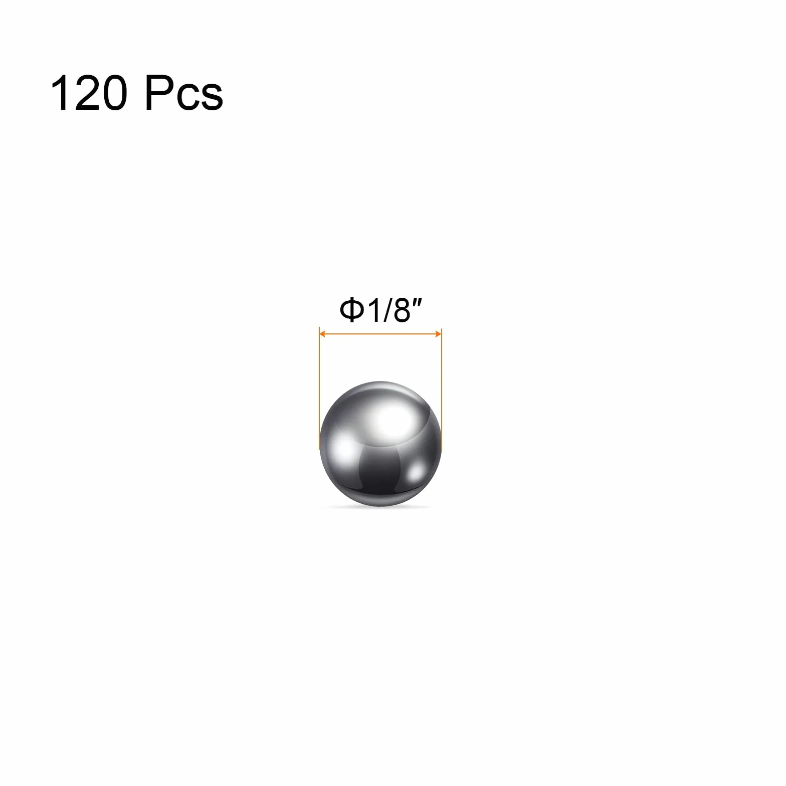 QUARKZMAN 120pz Precisione Sfere 1/8" 316L Acciaio Inossidabile Cuscinetto a Sfera
