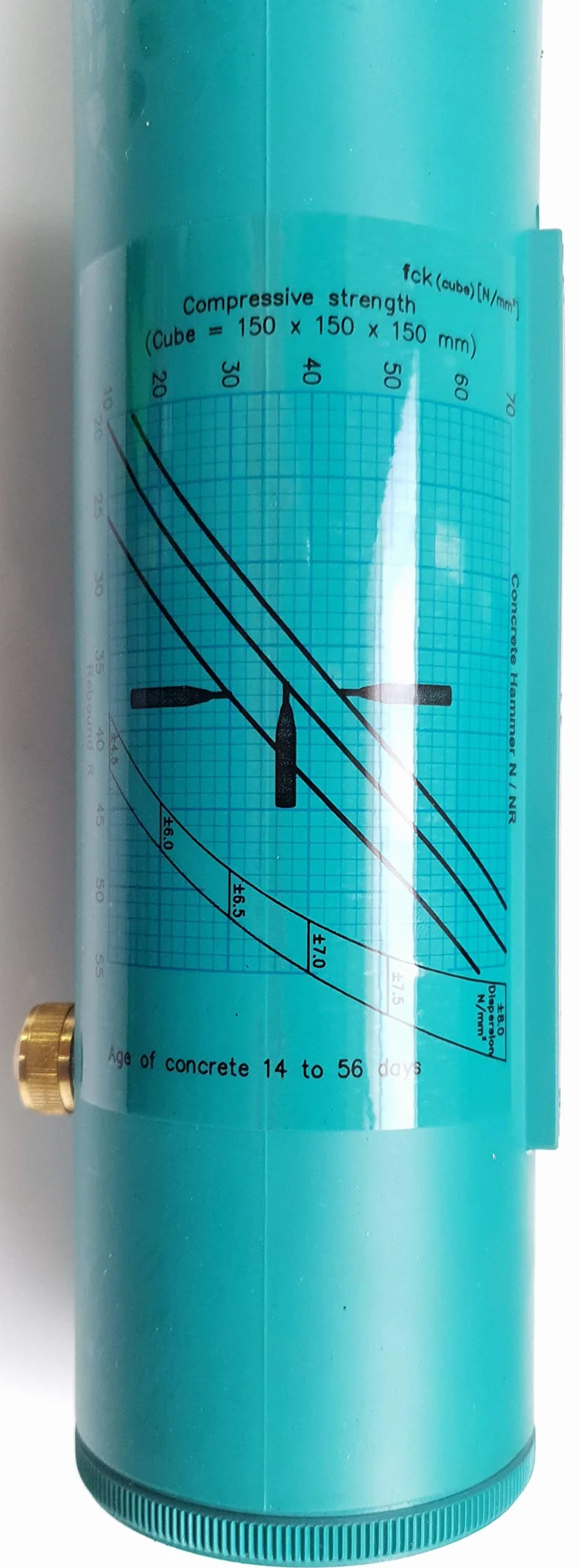 SCLEROMETRO PER LA MISURAZIONE DI DUREZZA DEI MANUFATTI IN CEMENTO FERVI S110