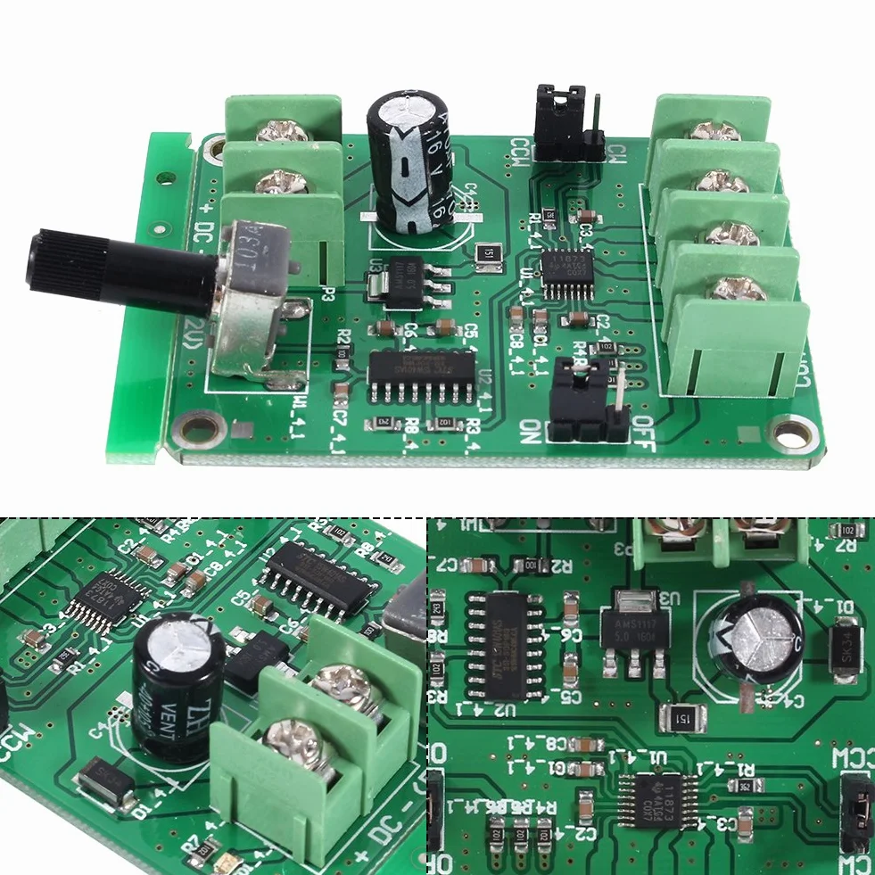Motor Drive Board, Controller scheda di controllo del motore sensorless a bordo motore senza spazzole CC 9 V-12 V per disco rigido