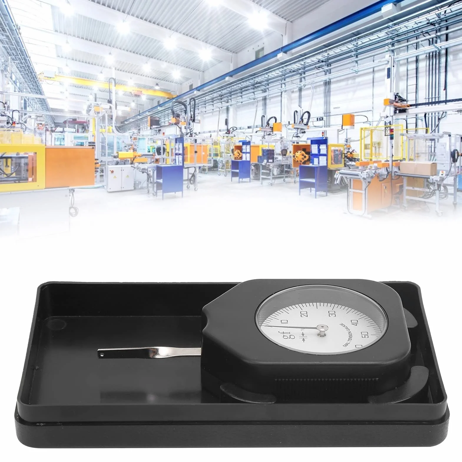 Gram Force Meter Tester Tensionmeter Dial Tension Portable Single Needle Switch Force 50g per la Misurazione