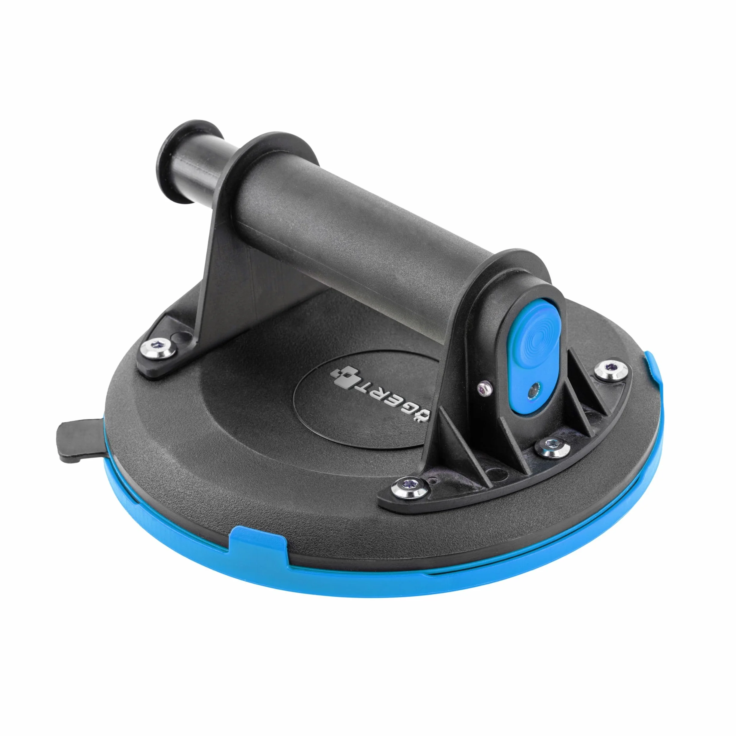 Högert Technik - Tazza a mano da 200 mm con manometro | Carico massimo: 190 kg | Aspiratore manuale | Ventosa resistente | La ventosa viene utilizzata per il trasporto di vetri della finestra, oggetti