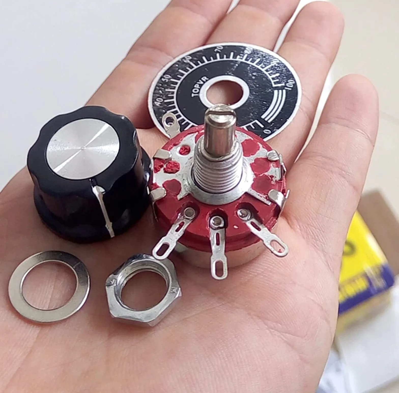 PAKMEZ Potenziometro 1 pz Componente elettronico potenziometro 470k 2W