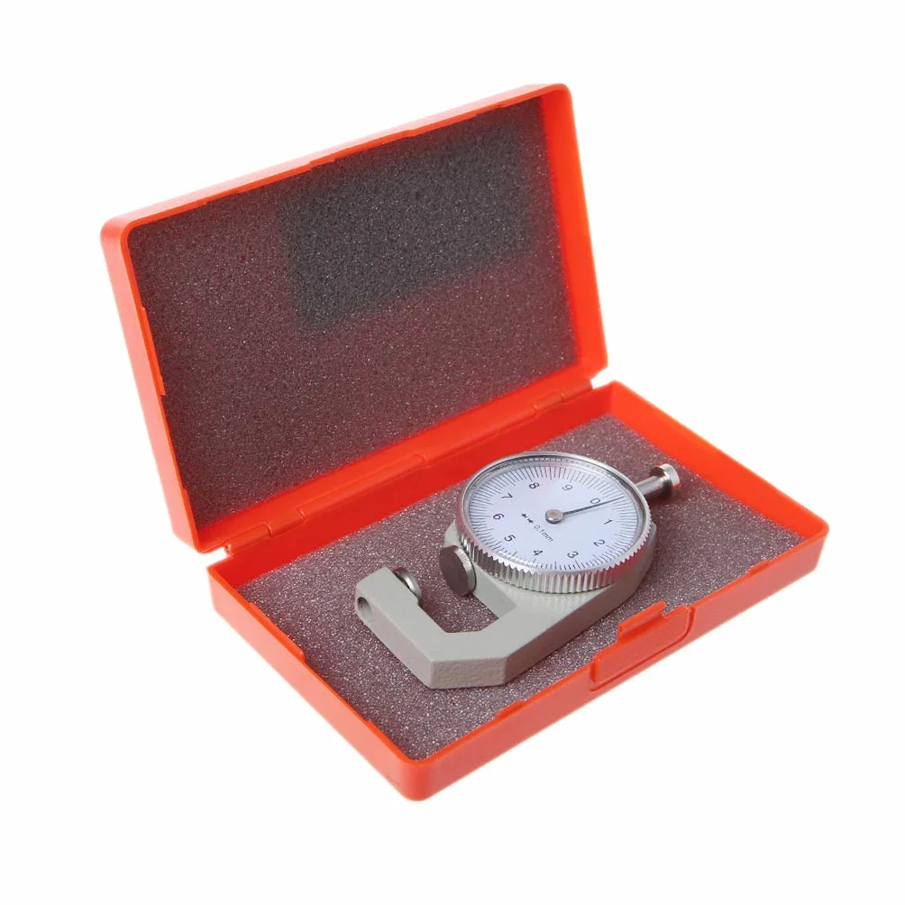 Dial Thickness Gauge 10 20 mm Pelle spessore carta metro tester precisione 0,1 mm