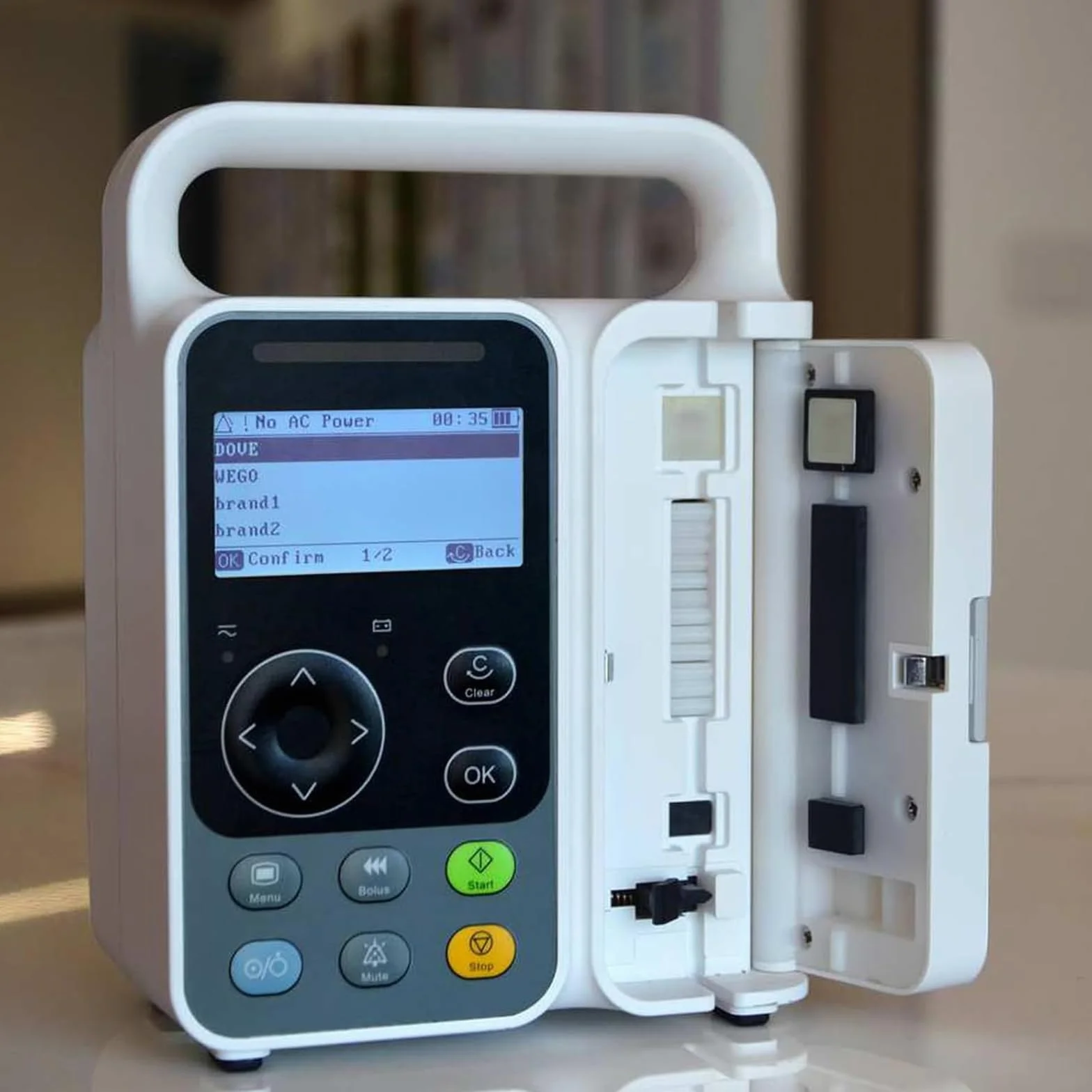 Pompa Di Infusione Automatica, Pompa Per Infusione Ad Alta Precisione Con Display LCD Da 3 Pollici, Infusione IV Ad Alta Precisione E Regolabile Con Allarme, Calibrazione, Per Ospedale, Clinica