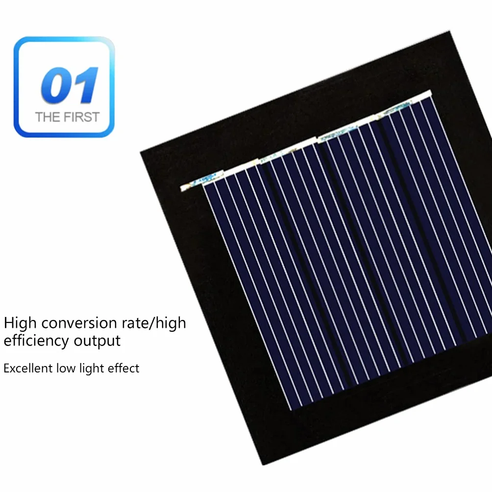 Pannello solare fotovoltaico 5 pezzi 2V 100mA celle solari con fili solari piastra epossidica progetti 54 mm x 54 mm