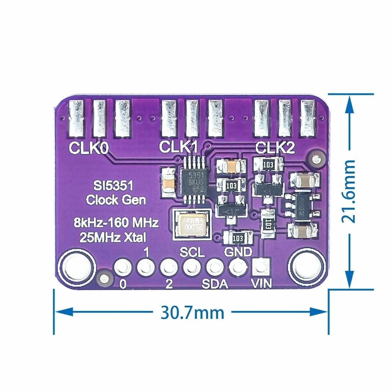 2pcs CJMCU-5351 Si5351A Si5351 Clock Generator Breakout Board Signal Generator