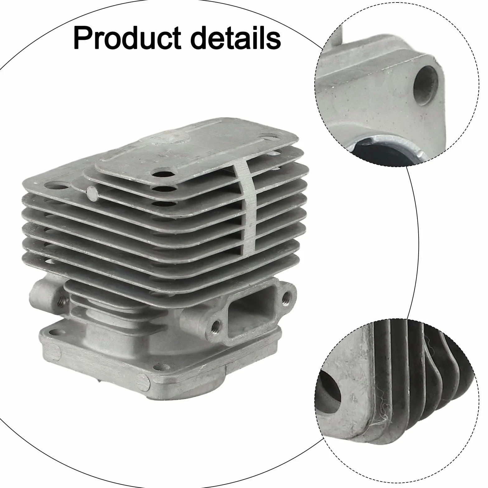 Kit Cilindro 40Mm Lega di Alluminio per Pistone Set Per 42 44 Motosega Parte di Ricambio Motore Accessorio di Riparazione Per Outdoor Garden Tool