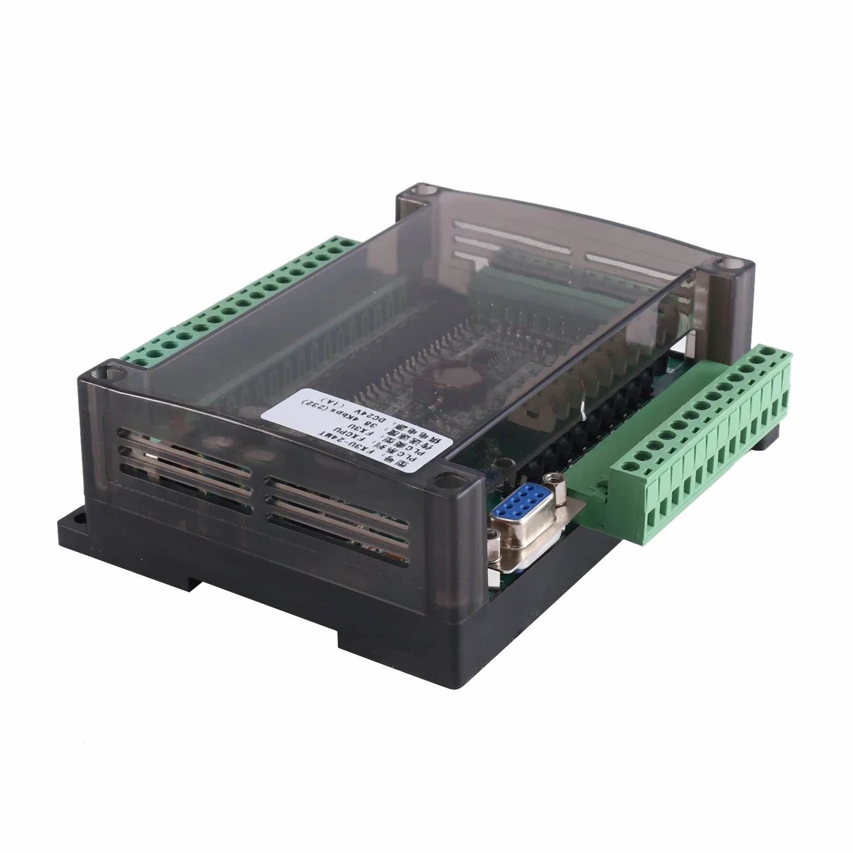 1 PCS FX3U-24MT PLC Scheda di controllo industriale 14 Input 10 Uscita 6AD con 485 Comunicazione e (B)