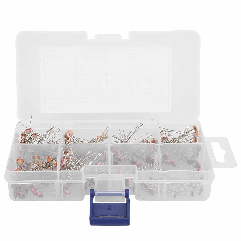 KIMISS Kit Fotoresistenza 175 Pezzi - GL5506 GL5516 GL5526 GL5528 GL5537 GL5539 GL5549 per Progetti di Elettronica Fai Te