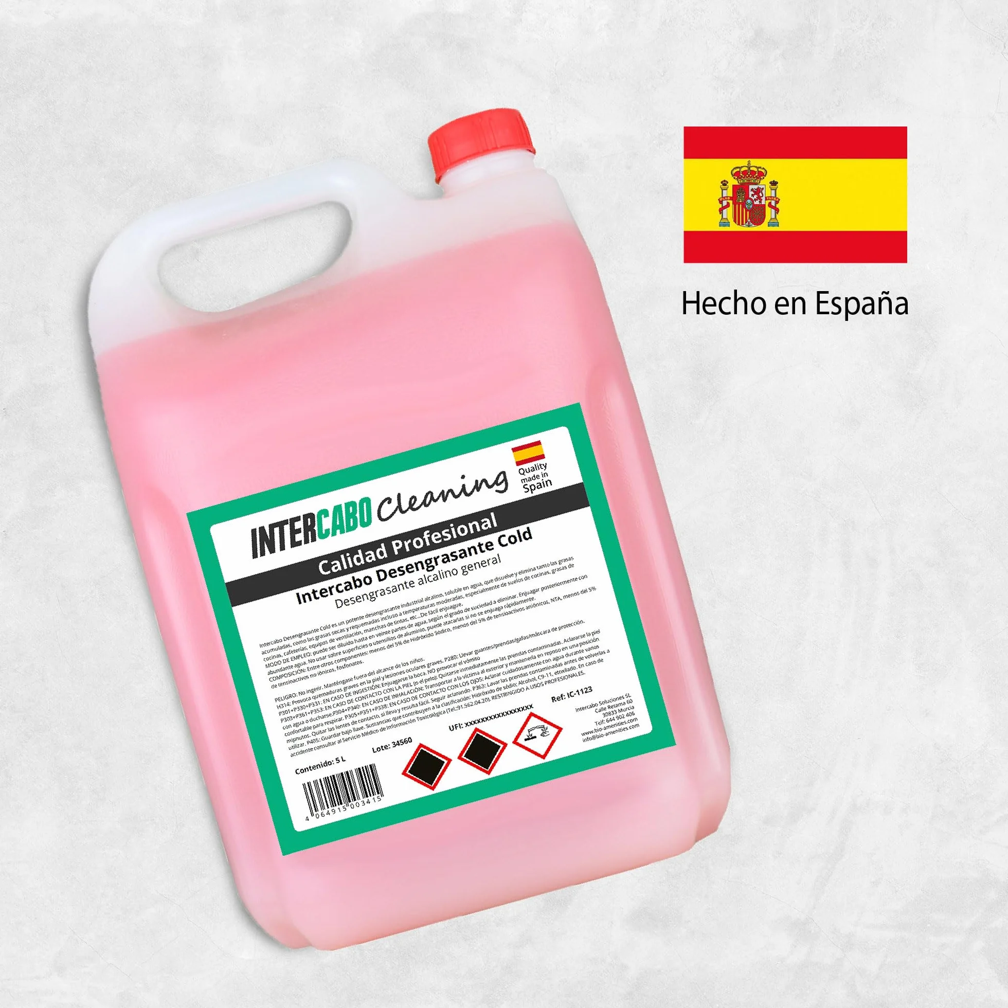 Sgrassatore Alcalino Professionale – 5 litri – Rimuove grasso ostinato da piani cottura, forni e superfici lavabili – Detergente concentrato per cucine industriali