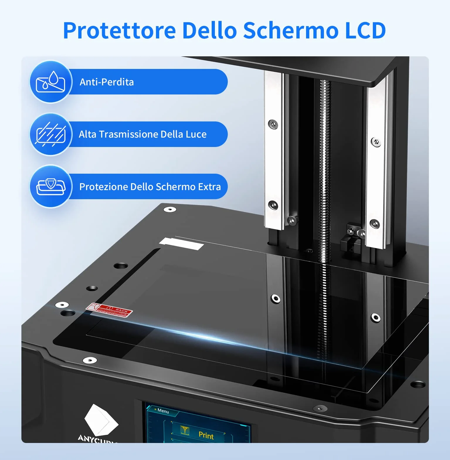 Anycubic Photon Mono X 6Ks Stampante 3D a resina, Schermo Monochrome LCD 6K da 9,1 pollici, Con Matrice LighTurbo Matrix Aggiornata, Grande Volume di Stampa di 195x 122x 200mm