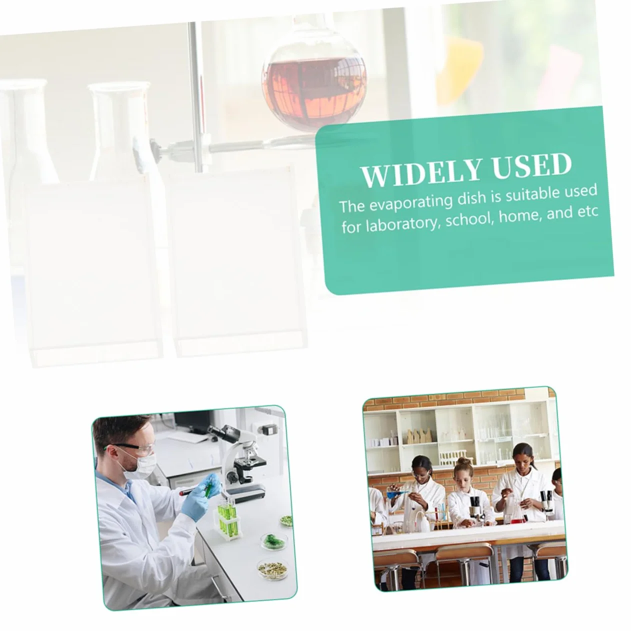 Cuvetta di Vetro per Laboratorio 50 mm Lunghezza Percorso Ottico Spettrofotometria