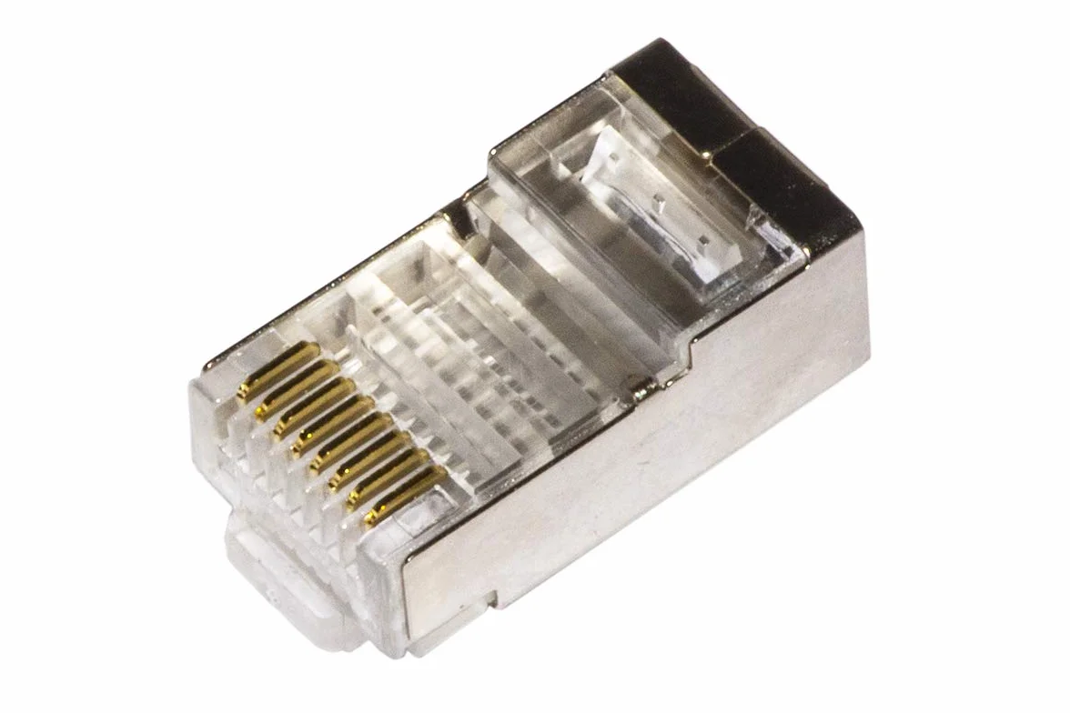 LINK LKPL86S Confezione da 100 Connettori RJ45, 8 Poli, Categoria 6, Schermati