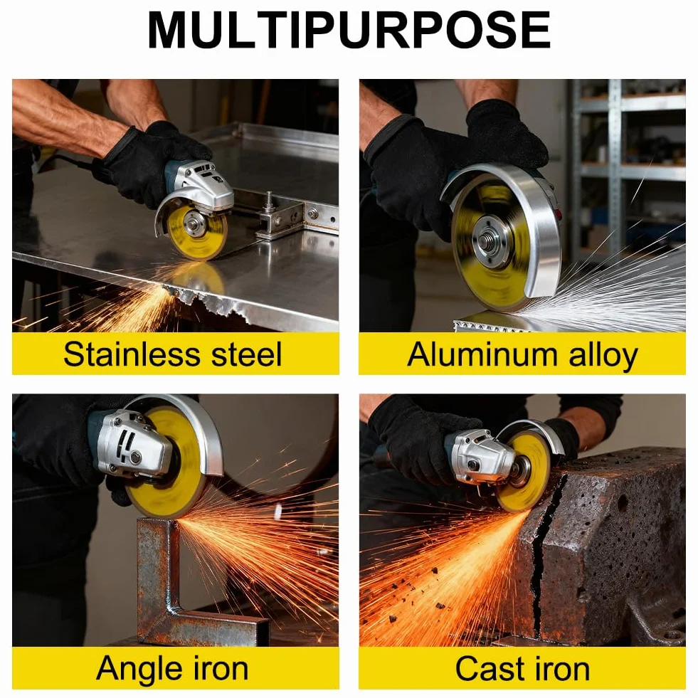 URAQT Dischi da Taglio 115mm Ferro Metallo Acciaio INOX per Smerigliatrice Angolare,25PCS dischi per smerigliatrice angolare per metallo,115*1.2mm Disco da Taglio in Metallos per metallos,pietra,legno