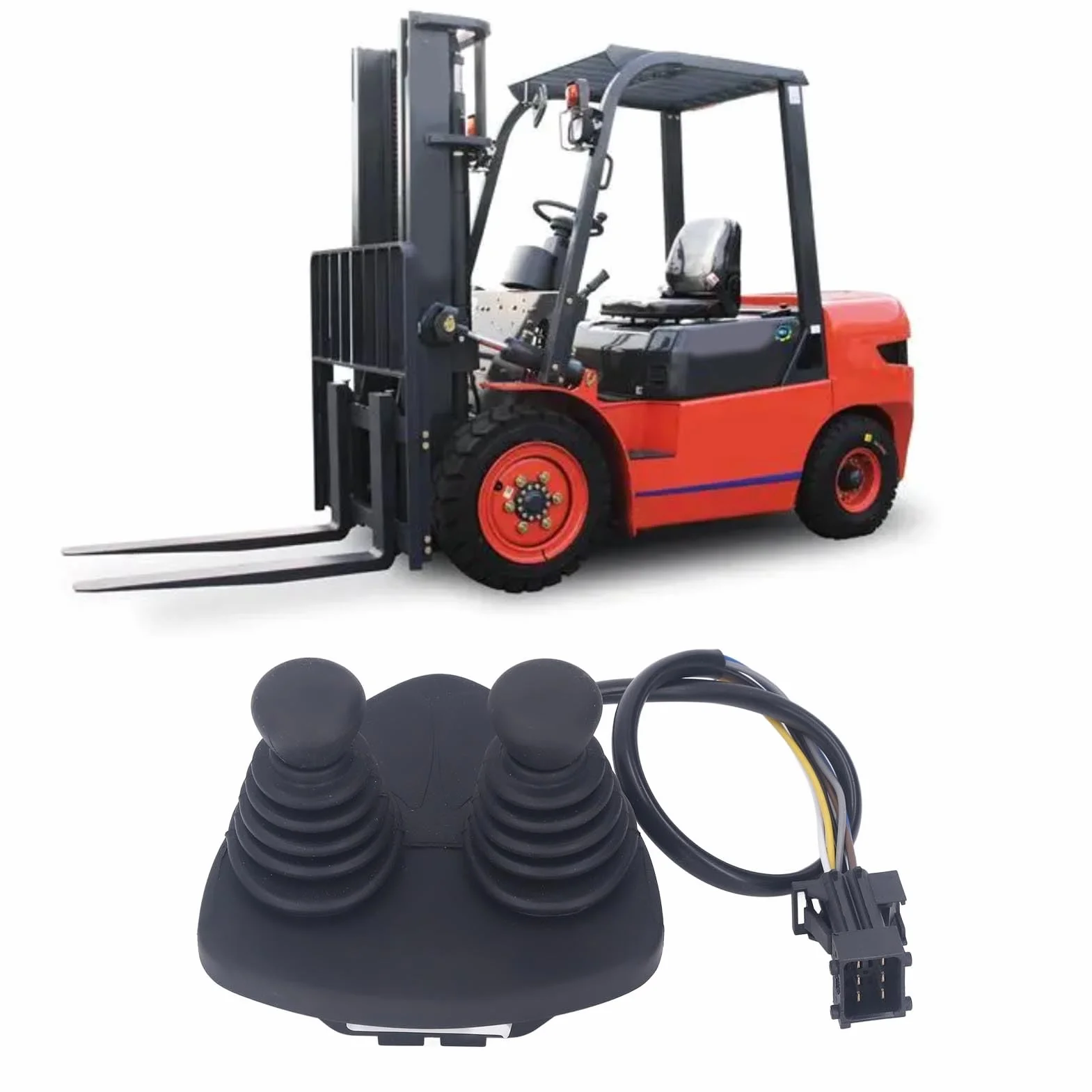 Joystick Idraulico 7919040043 Unità di Controllo a Doppia Maniglia Controller Joystick per Carrello Elevatore per Linde E25 30 336 E16C 1275 E25 E25S E30S 1276