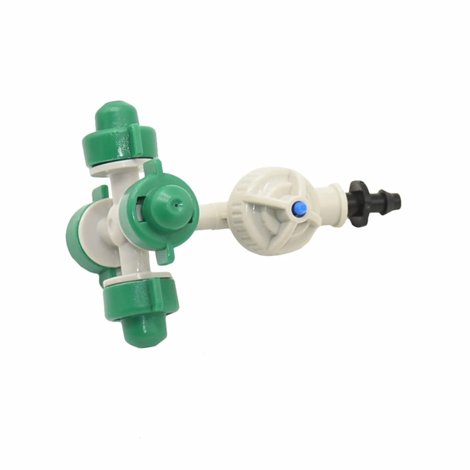 Xiaochen Raccordi per Tubi annaffiatori sprinklers Ugello di atomizzazione sospeso, ugello atomizzante antidocchiato Croce con connettore spinato, ugello di atomizzazione for irrigazione Serra 50 Set