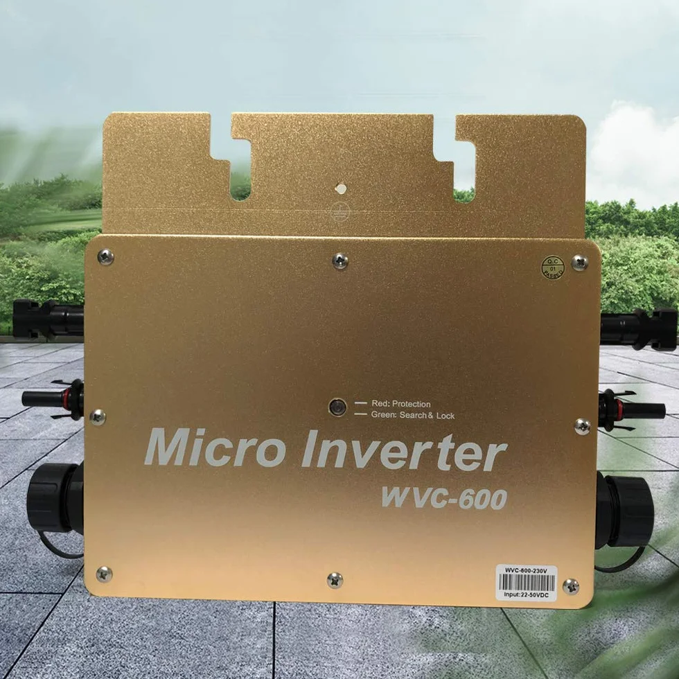 Inverter Solare Digitale WVC-600W IP65 MPPT 600W 22-50V DC 2.3kV AC 1 Unità