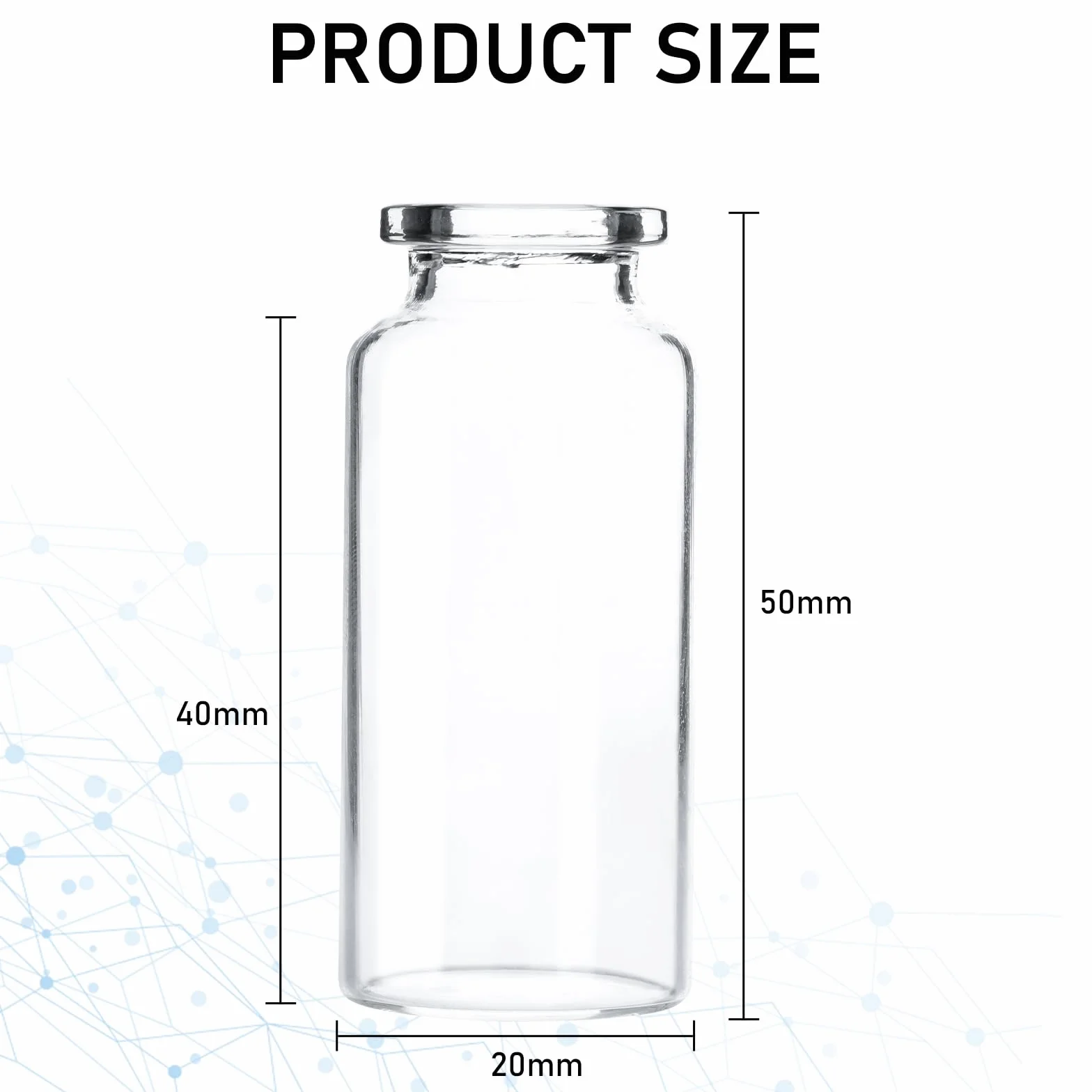 Headspace flaconcini vetro trasparente 10 ml con apertura auto-guarigione