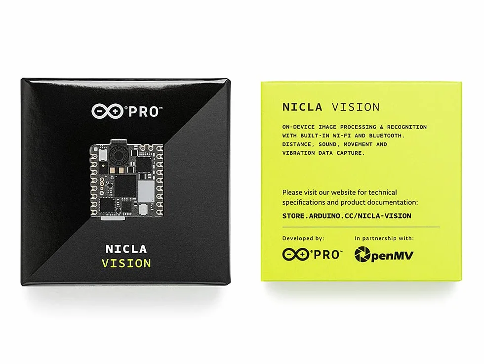 Arduino Nicla Vision [ABX00051] - Scheda AI Vision compatta con fotocamera da 5 MP, elaborazione Edge AI e connettività integrata per applicazioni IoT e Machine Learning