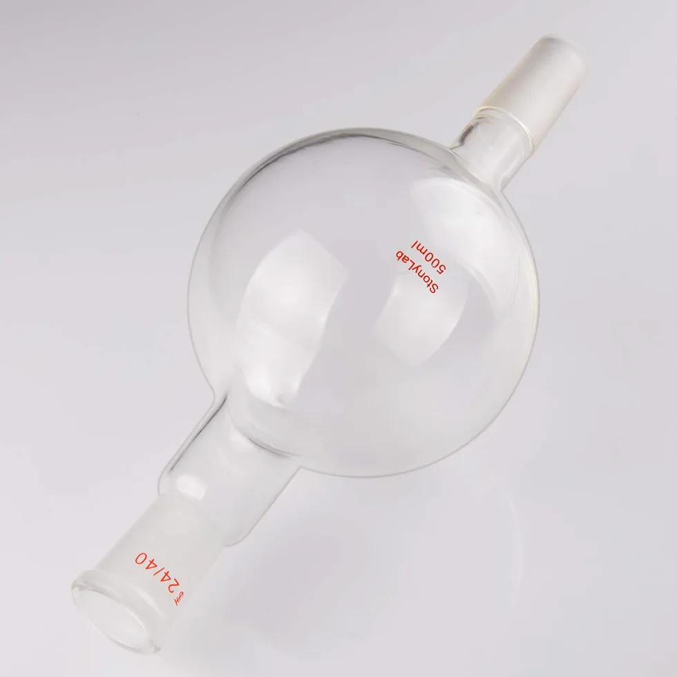 stonylab Serbatoio per Cromatografia in vetro, Chromatography Reservoir Serbatoio di Cromatografia in Vetro Borosilicato con Giunto Standard 24/40 per Laboratorio - 500 ml